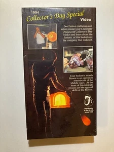 Vintage VHS Fenton Art Glass 1994 Collector's Day Special Sealed Williamstown WV - Bild 1 von 6