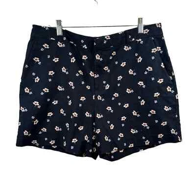 Pantalones Cortos Banana Republic Azul Marino Flor 5 pulgadas Entrepierna Nuevos con Etiquetas Talla 14 Foto 1 de 4