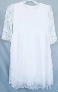 NEW Abaowedding Flower Girl First Communion Dress US 12 WHITE - Picture 1 of 11