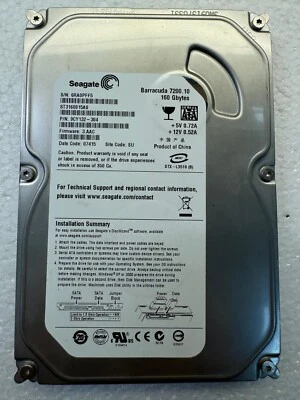 SEAGATE ST3160815AS 9CY132-304 160GB Firmware 3.AAC Date Code 07415 SATA3.5" - Image 1 of 4
