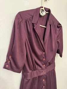Jody T of California Women 9 Vintage 70s Tradwife Boho Wine - Picture 1 of 5