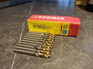 x10 Dormer A022 Jobber Drill Bit HSS DIN1897 Tin Coated Tip Stub Drill 7.50mm - Picture 1 of 6