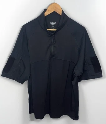 Camisa de Combate Condor Manga Corta Para Hombre 3XL Negra Táctica 1/4 Cremallera XXXL Foto 1 de 3