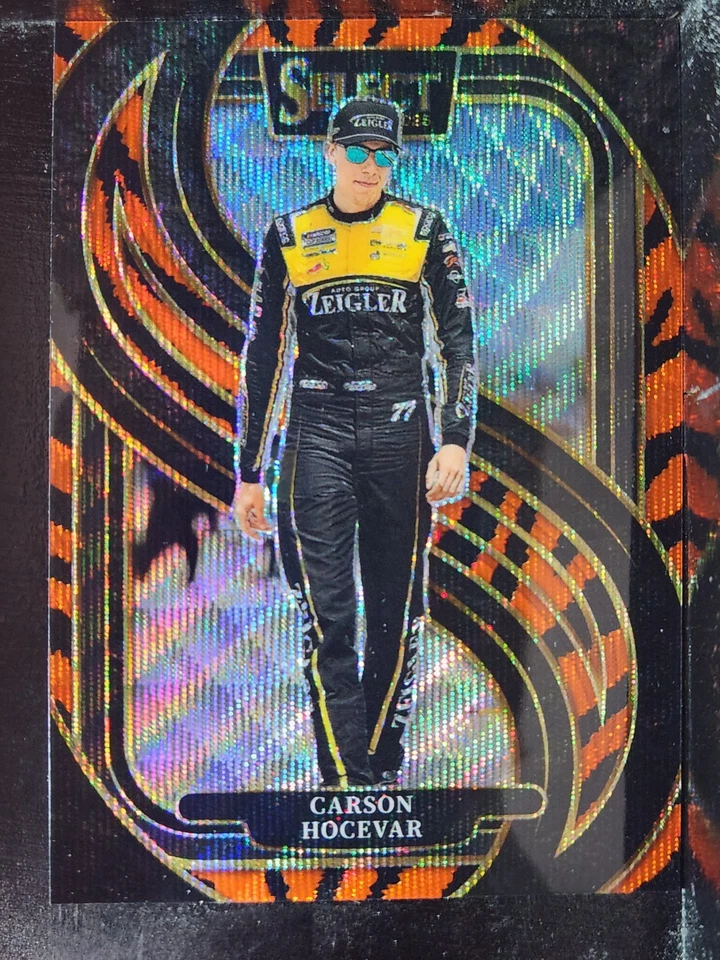 Carson Hocevar 2025 Select Racing #275 Tiger Stripe Wave Prizm - Image 1 of 1