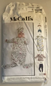McCall's M8265 Baby Pattern gown top pants headband hat NB S M L XL - Picture 1 of 7