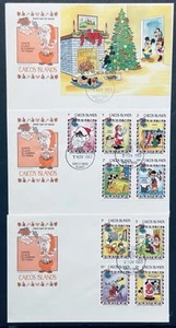 CAICOS DISNEY CHRISTMAS STAMPS FDC SET 1983 MNH SANTA CLAUS IS COMING TO TOWN - Picture 1 of 4