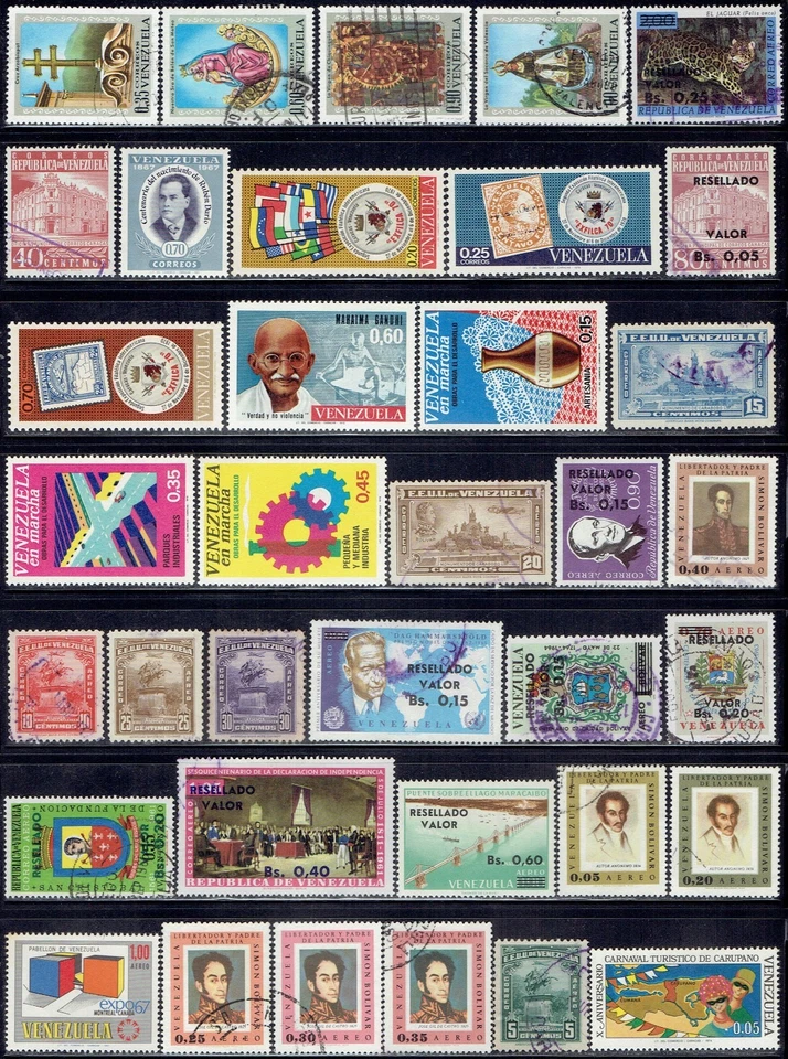 Venezuela lote todos diferentes #7 - 36 sellos Foto 1 de 1