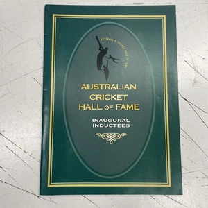 Folleto original retro del Salón de la Fama del Cricket Australiano 1996 - Imagen 1 de 7