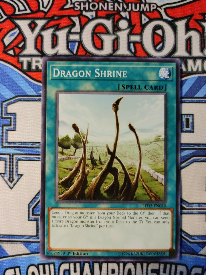 Yugioh DRAGON SHRINE LED3-EN010 COMMON 1ST ED NM  - Image 1 of 1