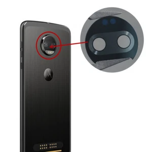 Back Camera Glass Lens Cover + Adhesive For Motorola Moto Z2 Force Z Play E4 X4 - Picture 1 of 5