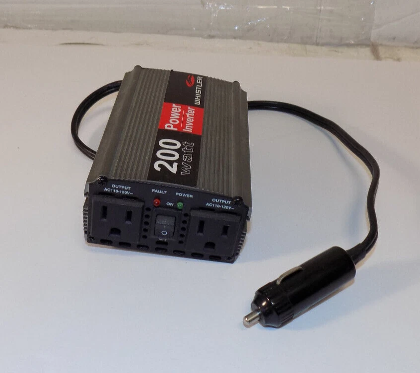 Whistler 200 Watt Power Inverter 12v To 115 AC 2-Outlets Fan - Image 1 of 1