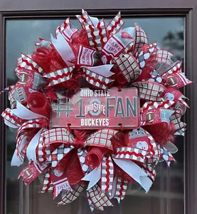 Ohio State Buckeyes Football Wreath - Picture 1 of 7
