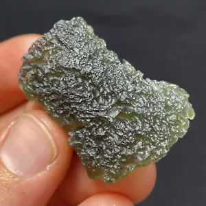 Natural Moldavite from Czech Republic 11.53g Green Tektite, Meteorite Impact - Picture 1 of 13