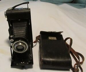 Vintage Kodak Kodex No. 1 Vigilant SIX-16 Anastigmat camera with leather case!