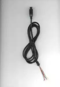 Replacement cable with DB9 sub connector for retro joysticks, Competition Pro... - Picture 1 of 2