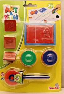 ++Stempel - Set++7 tlg.++ART & FUN++SIMBA++ Neu und unbespielt++ovp. - Picture 1 of 1