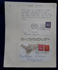 GB Stamps 1959 odd postmarks Upside Down - Picture 1 of 6
