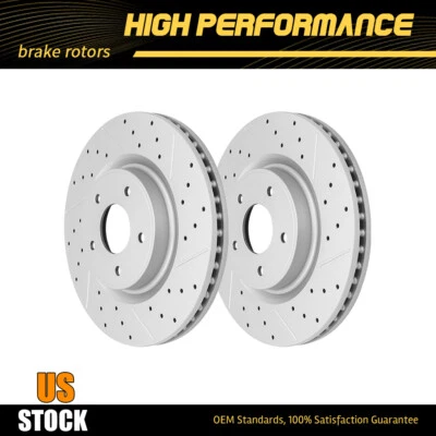 For Nissan Murano Pathfinder Infiniti QX60 JX35 Front Drilled Disc Brake Rotors - Image 1 of 4