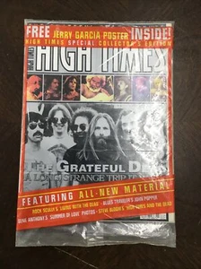 HIGH TIMES MAGAZINES - SEALED 1996- Jerry Garcia Poster - The Grateful Dead - Picture 1 of 4