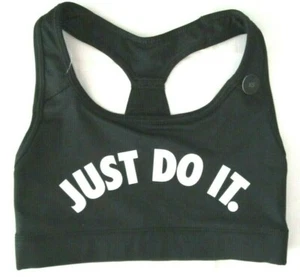 Nike Girls XS Charcoal Black Racer Back Criss/Cross Polyester Spandex Sport Bra - Picture 1 of 3