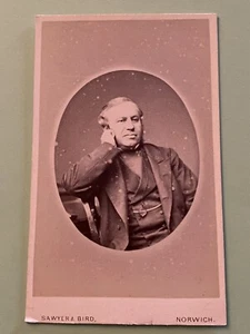 Foto de tarjeta CDV imagen inglesa de Norwich Inglaterra década de 1870 - Imagen 1 de 4