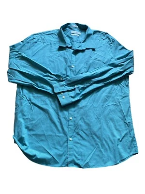 Calvin Klein Mens Green Long Sleeve Button Down Shirt Size Xxl - Image 1 of 4