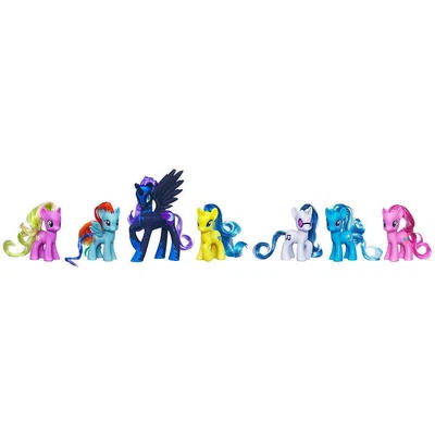 NOVO CONJUNTO EXCLUSIVO DE COLEÇÃO FAVORITOS MY LITTLE PONY NIGHTMARE MOON    - Imagem 1 de 2