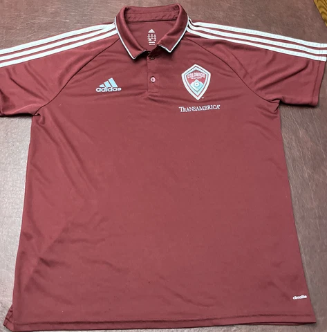 Colorado Rapids MLS Adidas Men's Climacool Team Replica Soccer Jersey Size XL Cover