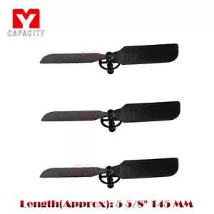 3x Tail Blade for G.T.Model QS8005 QS8006-008 QS 8006-2 RC Helicopter Spare Part - Picture 1 of 11