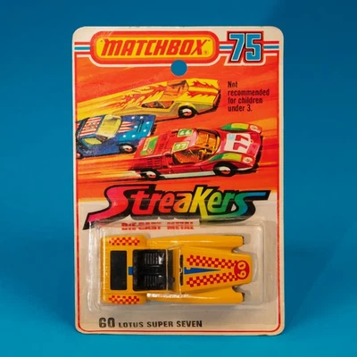 Matchbox Superfast / MB 60 B3 Lotus Super Seven / Streaker 1971 MIB Blister Pack - Image 1 of 3
