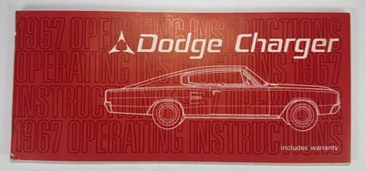 Dodge Charger 1967 juego manual original de fábrica del propietario con funda bonito Foto 1 de 3