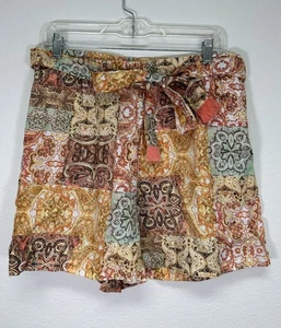 Johnny Was Jade Shorts Damen Large Leinen Gürtel  - Bild 1 von 9