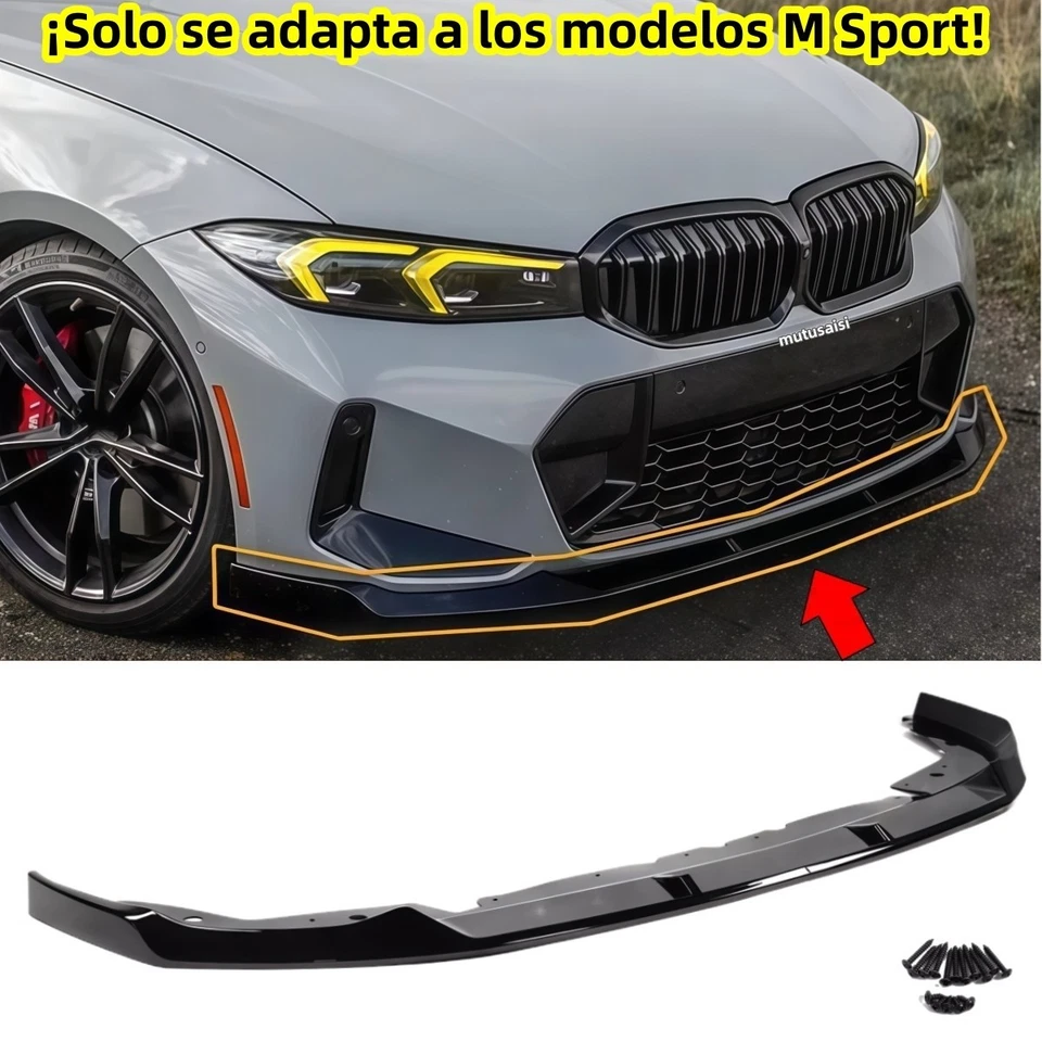 Para BMW 3 G20 Touring G21 M Sport M340i 22-24 de separador de labios delanteros - Imagen 1 de 4