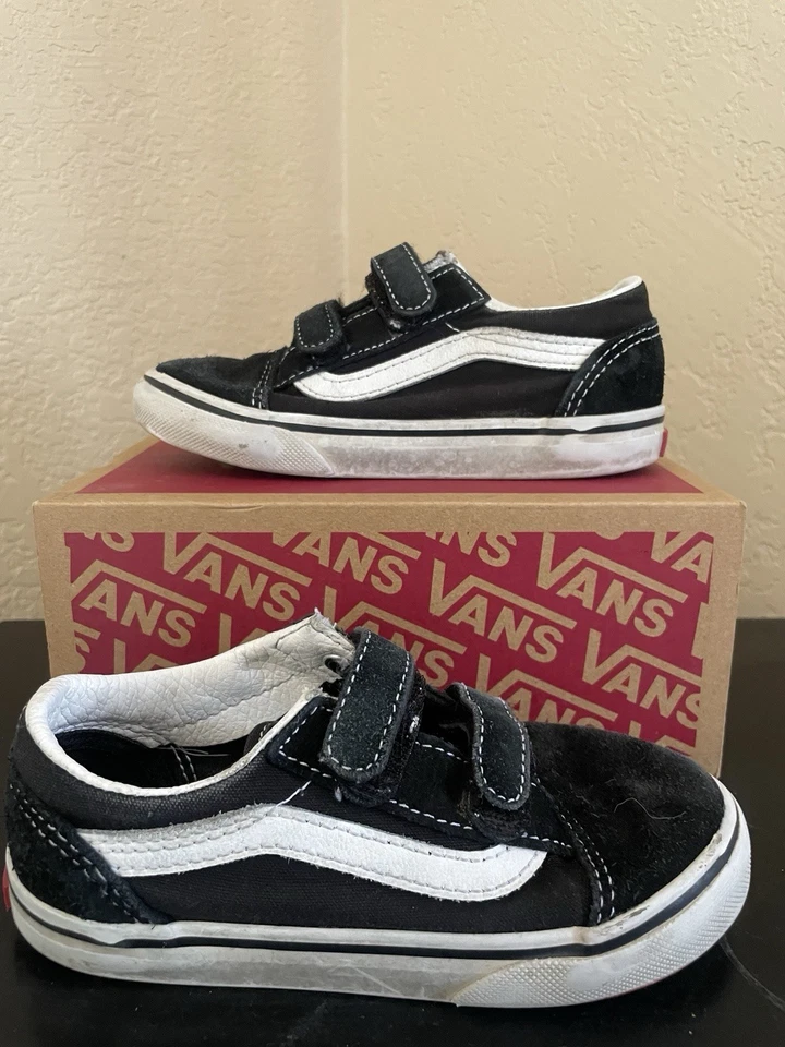 Kids Black Vans - Image 1 of 3
