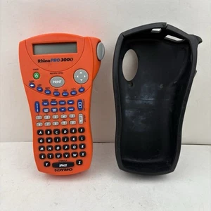 Dymo Rhino Pro 3000 Thermal Label Maker With Rubber Case Tested Working - Picture 1 of 11