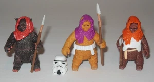 Star Wars: Machook & Keolkeech & Kettch ... Loose Complete Mint Ewok Figures - Picture 1 of 2