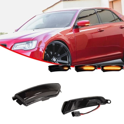Lámpara de señal de giro de espejo lateral LED secuencial para Chrysler 300 S 11-2023 sedán 3,6 Foto 1 de 4