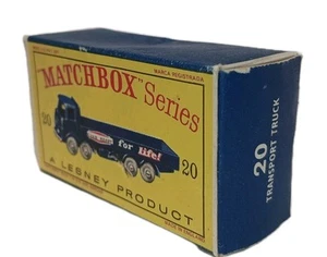 Scatola fiammiferi Lesney 1961-65 scatola originale D2 n° 20 trasporto camion contenitore - Foto 1 di 5