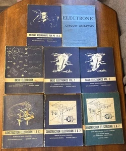 Lot of Naval Electrician Handbooks +More Air Force Vintage Military Manuals Book - Picture 1 of 22