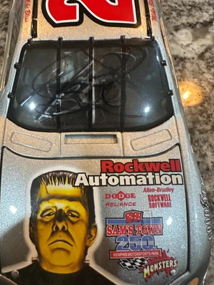 Autografiado 2003 Mike Bliss #20 Rockwell Automation/Monsters diecast 1/24 Foto 1 de 4