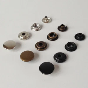 Schwerlast Poppers Druckknopfverschluss Pressbolzen Nähen Niete Leder Handwerk Kleidung - Bild 1 von 5