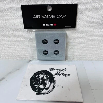 Juego de 4 tapas de vástago de válvula de aire para neumáticos de aluminio Nismo negras auténticas 99927-RN302 OEM Foto 1 de 4