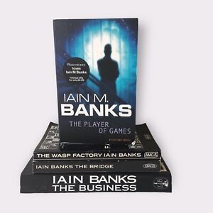 Iain Banks Paperback Book Bundle Of 4 Wasp Factory, The Business, The Bridge