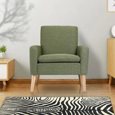 New Accent Single Sofa Upholstered Fabric Chairs Arm Chair Furniture Living Room - Image 1 of 4