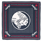 INDIAN MOTORCYCLE BANDANA 100% SILK NAVY BLUE SCOUT CHIEF 2869763