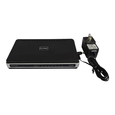 D-LINK DGS-2208 Gigabit Desktop Switch 8-Port w/ Power Supply TESTED & WORKING! - Image 1 of 4