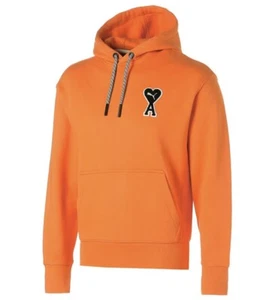 PUMA x AMI Hoodie Sz M Jaffa Orange Alexandre Mattiussi AMI Paris Pullover - Picture 1 of 10