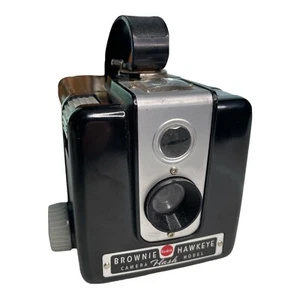 Vintage Kodak Brownie Hawkeye Camera Flash Model 177 with Original Manual - Picture 1 of 10