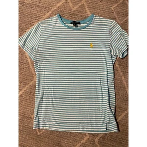 Ralph Lauren Striped T-Shirt Crew Neck Short Sleeve Casual Top, Size M - Picture 1 of 1