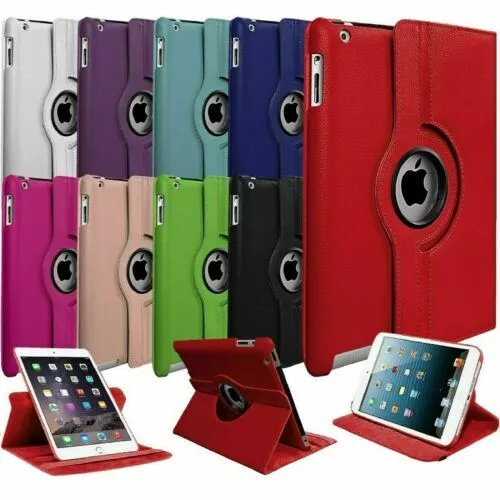 360 ROTATING PU LEATHER SMART CASE COVER APPLE IPAD 2012 4th GENERATION 9.7"  - Image 1 of 1